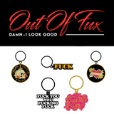 Inappropriate Keychains - Suck My Dick - Fuck - Mother fucker - Tattoo - Sparkle Fun Key Chain - Fun Gift for Anyone