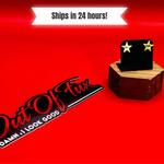 Shit Show Womens Stamped Brass Earrings for her reat gift for biker women punk goth style