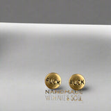 brass fuck earring stud for women for men unisex earring cute stud earrings high quality brass bachelorette gift feminine slut jewelry fashion jewelry for her earrings sexy minimalist simple stud hypoallergenic club divorcee mid life crisis gag gift white elephant inappropriate classy sassy discreet unconventional fast shipping free shipping gifts for her sister mom best friend bff awesome earrings profanity cunt unusual liberal