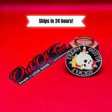 Bold 'Fuck' Enamel Keychain - Statement Accessory Gift