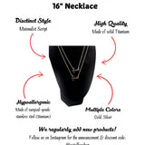Fuck Script Necklace in Silver - 18K Gold Stainless Steel 16" Bachelorette Party Gift - Inappropriate Swear Word Jewelry Charm Minimalist