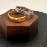 Fuck You Fuck Off Statement Rings - Colorful Inappropriate Jewelry for Her - Gold Silver Cuss Word Ring - Free Shipping