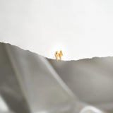 Lightning Bolt 18K Stud Post Earrings - Pretty Stud Earrings for Her - Dainty and Small - High Quality