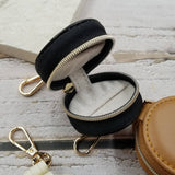 Portable Travel Mini Leather Jewelry Box