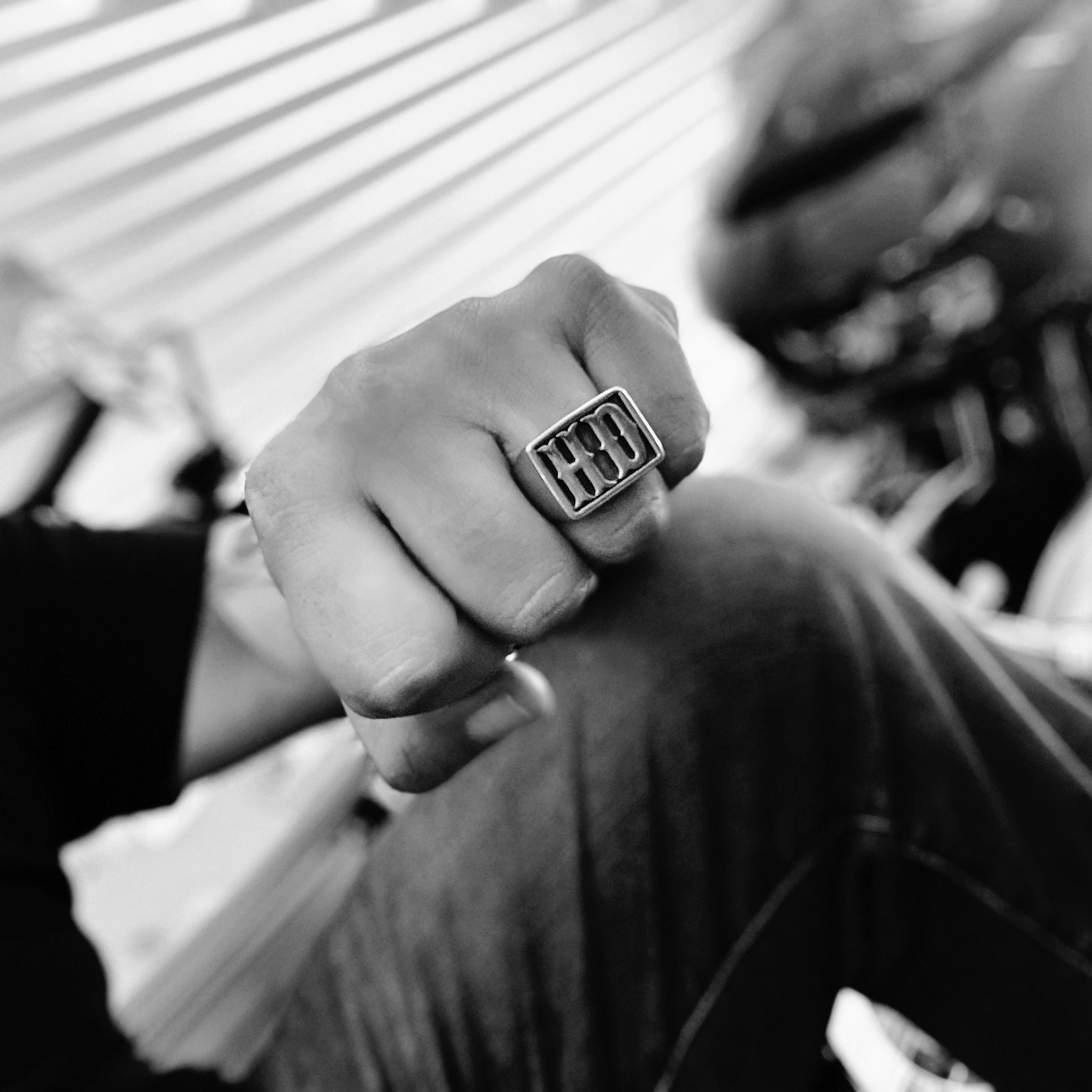 mens motorcycle rings hd mc in gold silver dark silver for motorcycle enthusiast and riders high quality stainless steel titanium surgical steel hypoallergenic 