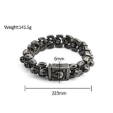 Viking Skull Bracelet - Rugged Norse-Inspired Jewelry