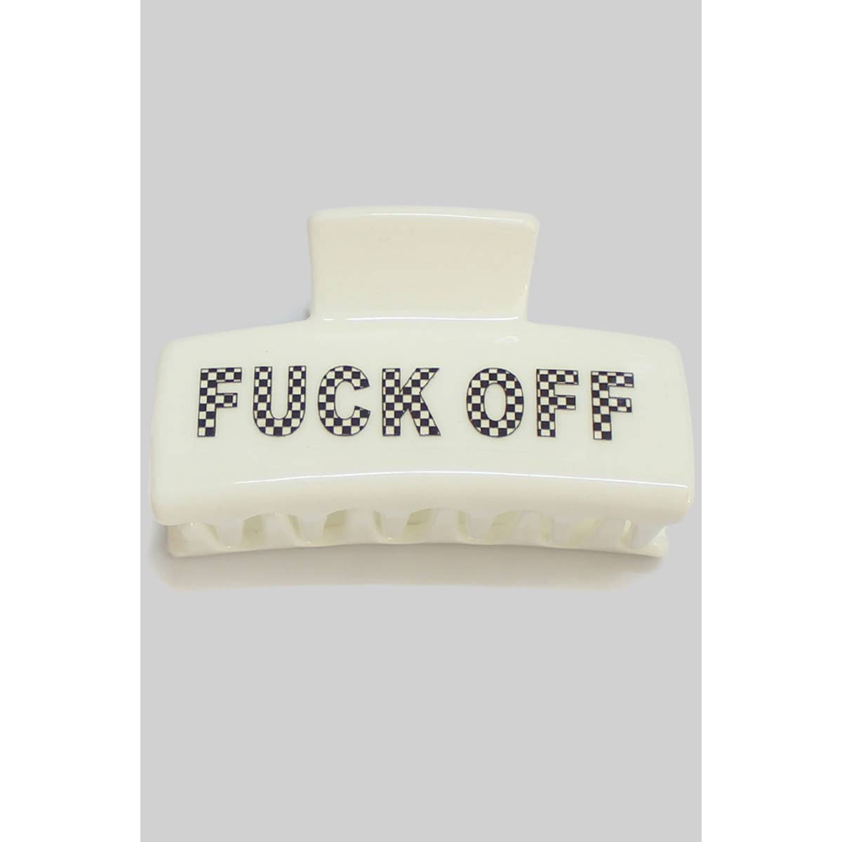 Bold Fuck Off  Bad Bitch Hair Clip - Edgy & Fearless Statement Accessory in Black or White - Bachelorette Gift