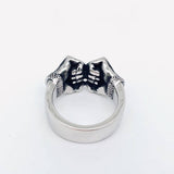 Bold Stainless Steel Flamed Fist Ring for Men - High Quality - Tarnish Proof - Titanium