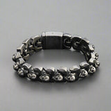 Viking Skull Bracelet - Rugged Norse-Inspired Jewelry