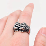 mens ring on hand