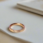 bad bitch rose gold ring