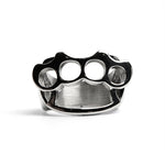 mens knuckle ring white background