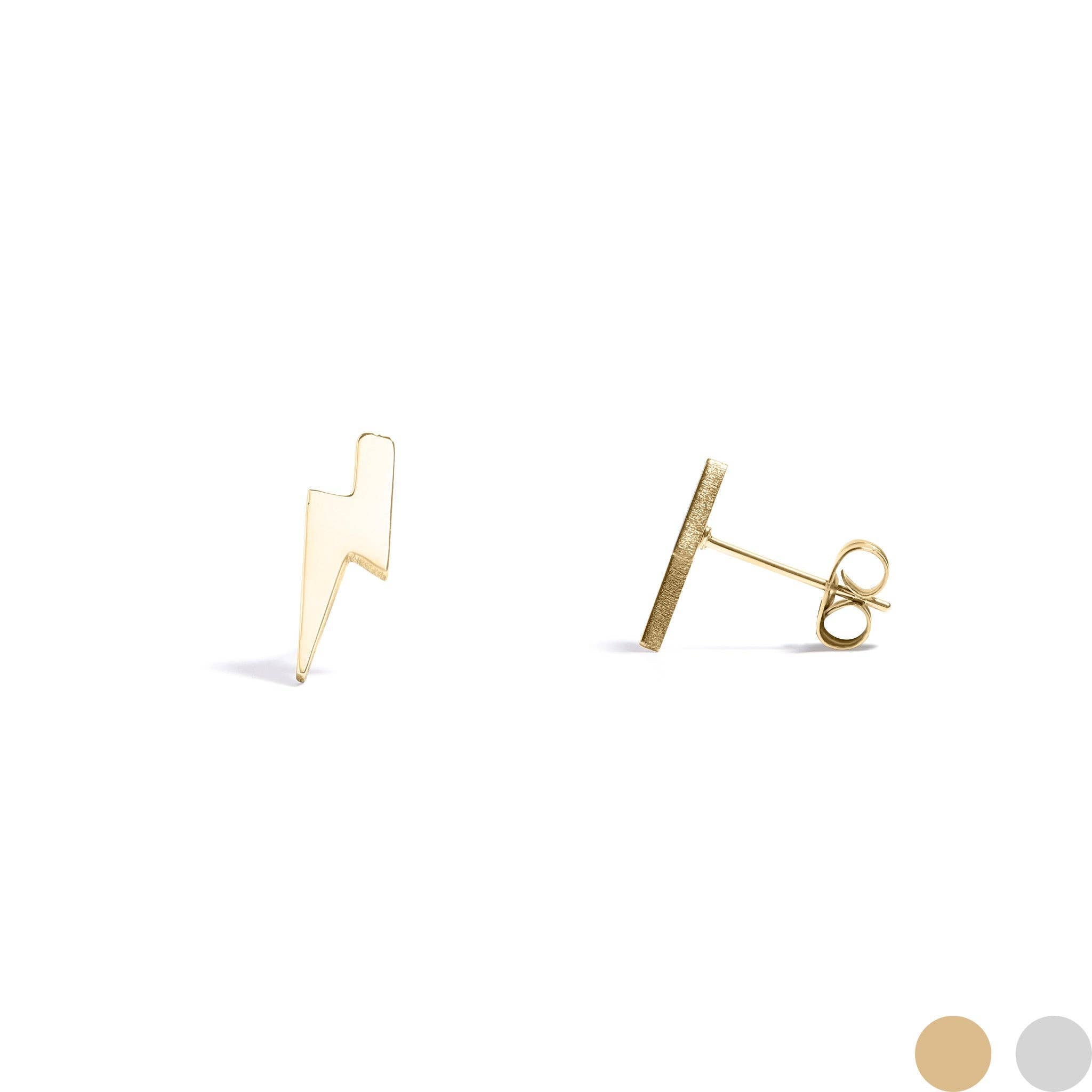 lightning bolt earrings minimalist design for her