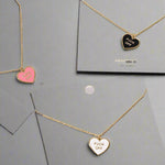 Alternative Statement Necklace Candy Heart Gold Plated Steel Studs Punk Rock Style Jewelry Modern Fashion Accessory Edgy Design Collection Rebel Style Statement Piece Unique Gift Idea Feminist Fashion Essential Bold Fashion Statement Contemporary