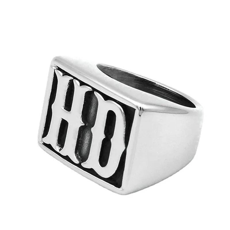 Mens Biker Rings HD MC Biker Motorcycle Mens Rings Gifts for Him Punk Alternative Motorcycle Rings for Men Jewelry Fast Free Shipping mens fashion rings rings for him gifts for biker rocker high quality biker ring variety motorcycle club style biker moto motobike mc club hells angels mens bands rings for him sterling silver titanium thick bands large size rings gold dark silver black silver harley davidson motor company hd harley biker outlaw dyna low rider hip hop