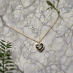 Alternative Statement Necklace Candy Heart Gold Plated Steel Studs Punk Rock Style Jewelry Modern Fashion Accessory Edgy Design Collection Rebel Style Statement Piece Unique Gift Idea Feminist Fashion Essential Bold Fashion Statement Contemporary