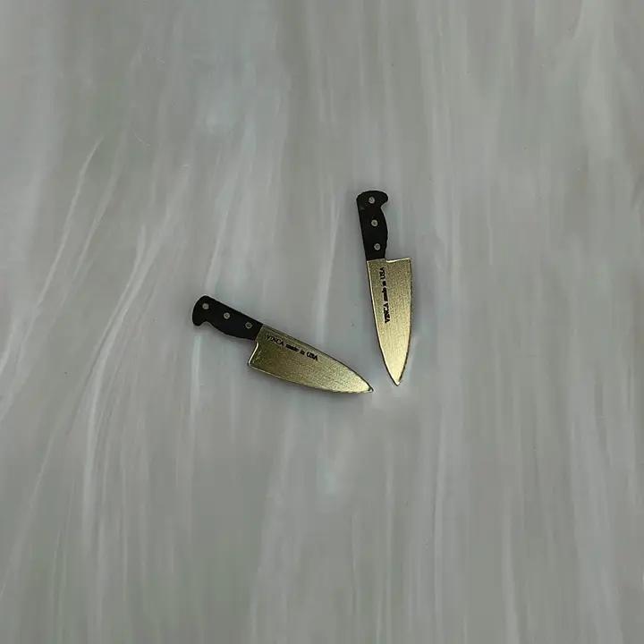 Gothic Knife Earrings Alternative Metal Jewelry Handmade Statement Pieces Punk Rock Style Surgical Steel Posts Multiple Size Options Black Silver Design Horror Aesthetic Collection Edgy Fashion Accessories Goth Culture Statement Dangle