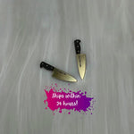 Weapon Knife Earrings for Goth Punk Jewelry Motorcycle Weapon Accessories Alternative Metal Jewelry Handmade Gift Horror Flick Statement
