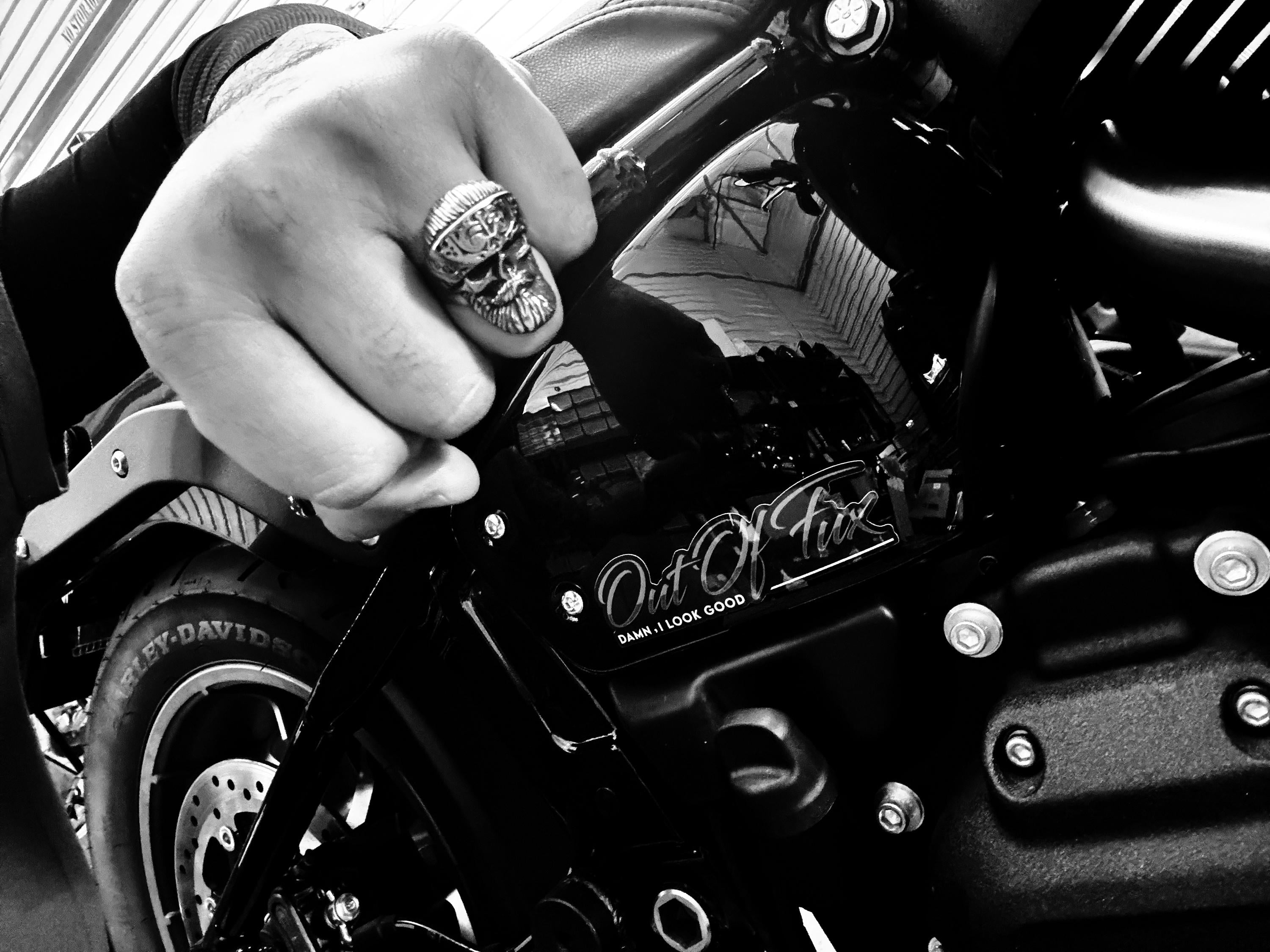 Viking Skull Stainless Steel Ring with Bandana Design