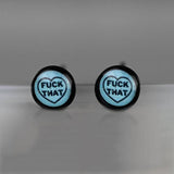 fuck that oh shit swear word cuss word earrings resin handmade stainless steel hypoallergenic womens jewelry womens earrings sassy rebellious bold statement classy inappropriate subtle fashion jewelry for her gifts for her dainty earrings demure earrings earrings for mom sister bachelorette party best friend BFF gift galentine day valentines day birthday