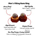 Viking Rune Stainless Steel Ring - Bold and Rebellious Design