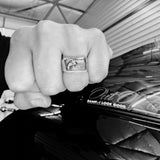 Bold Pistol Revolver Design Stainless Steel Motorcycle Ring Unisex Ring - High Quality Stainless Steel Ring