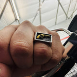 Bold Pistol Revolver Design Stainless Steel Motorcycle Ring Unisex Ring - High Quality Stainless Steel Ring