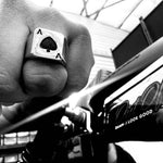 Titanium Biker Ring Men’s Ace of Spades Motorcycle Ring Durable Heavy Duty Harley Davidson Biker Aces Jewelry Fast Free Shipping