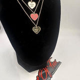 Fuck Off Candy Heart Charm Necklace - Brass Pendant 16" Chain Multiple Colors Gifts for Women Womens Jewelry Fast Free Shipping Valentines