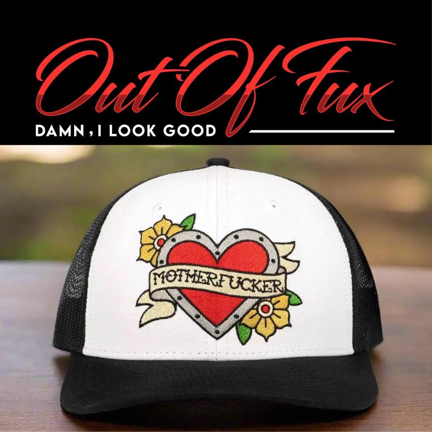 Tattoo Heart Motherfucker Trucker Hat - Bold Snapback Cap