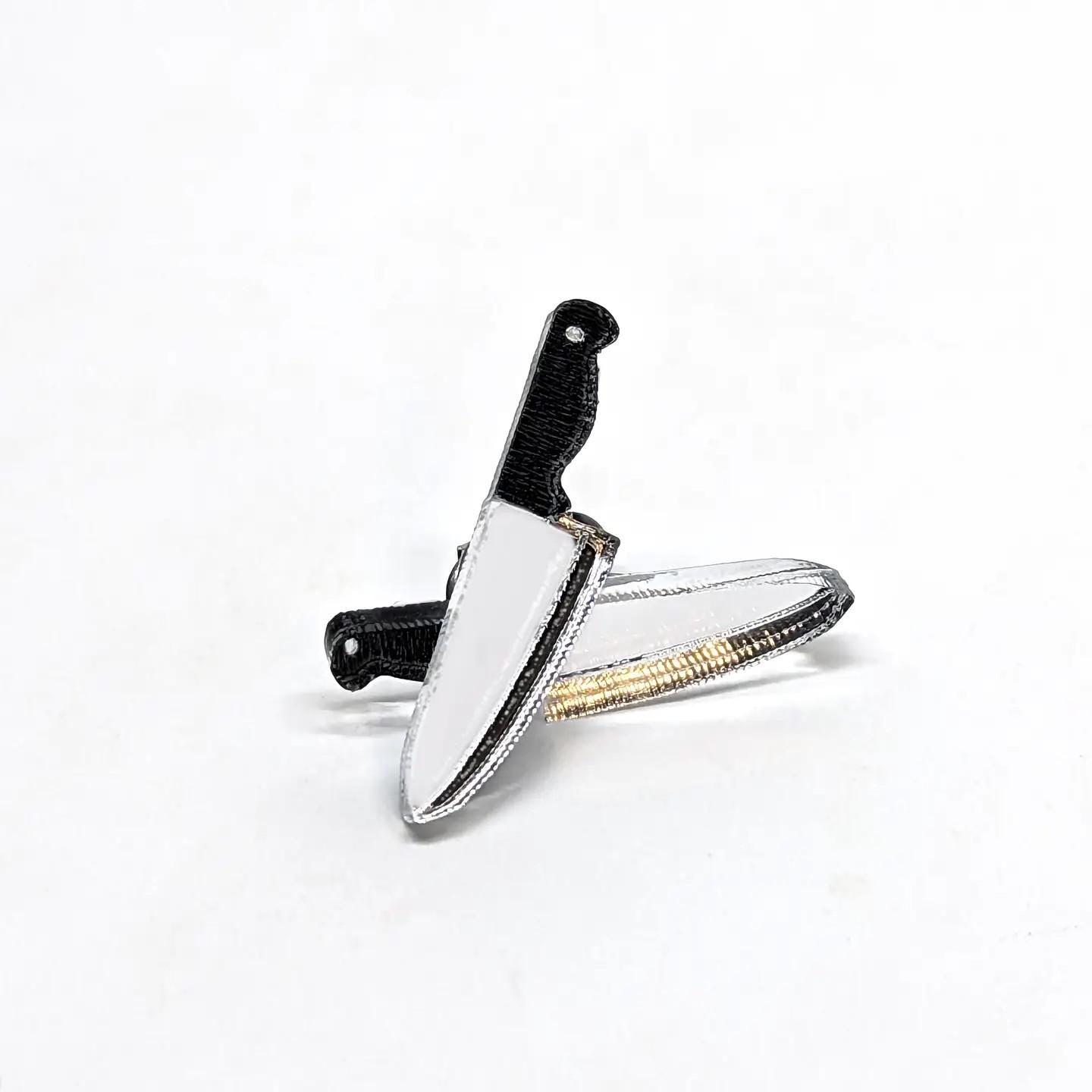 Weapon Knife Earrings for Goth Punk Jewelry Motorcycle Weapon Accessories Alternative Metal Jewelry Handmade Gift Horror Flick Statement