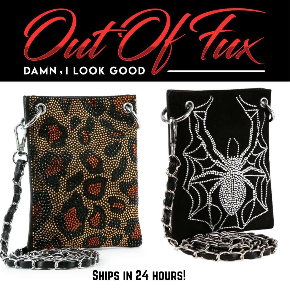 Leopard Print Crossbody Bag Chain Strap Design Phone Holder Case Rhinestone Detail Fashion Statement Evening Wear Essential Small Compact Size Interior Storage Pockets Zipper Closure Faux Leather Construction Sparkly Accent Details Stylish