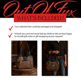 Brown & Black Western Handbag: Handmade Everyday Cowgirl Purse with Buckle and Dual Straps
