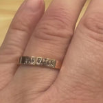 Bad Bitch Hand Stamped Hand Made Rose Gold Ring for Women Stainless Steel Swear Word Funny Unique Jewelry Gifts For Her Fast Free Shipping